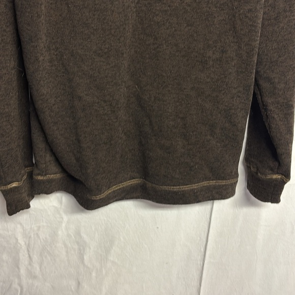 Weatherproof Vintage Men’s Long Sleeve Sweater Coffee Brown Fleece Size XL - Picture 6 of 7